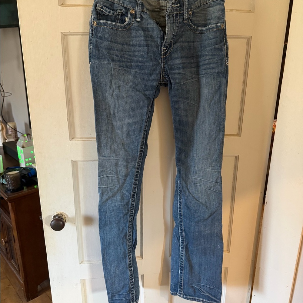 BKE Men's Straight Blue Jeans